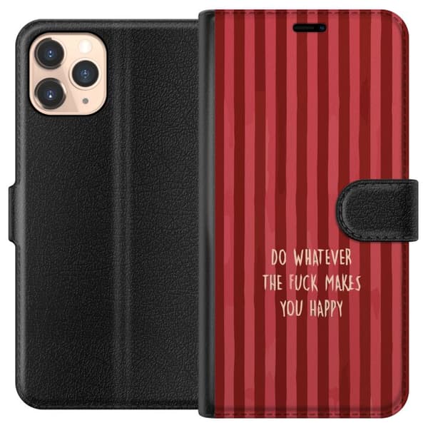 Kompatibel Tegnebogsetui til Apple iPhone 11 Pro Gör det som gör dig glad rød