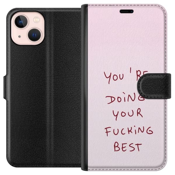 Kompatibel Tegnebogsetui til Apple iPhone 13 mini Du gør allerede dit allerbedste