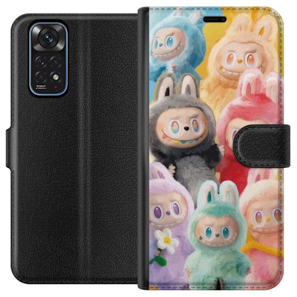 Xiaomi Redmi Note 11 Lompakkokotelo Labubu Luonnos Tyyli