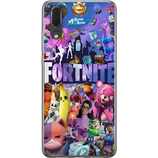 Huawei P20 Läpinäkyvä kuori Fortnite Skins Emotes Battle Royale Hahmot Gamer Peliteema Siisti Lapset Nuoret