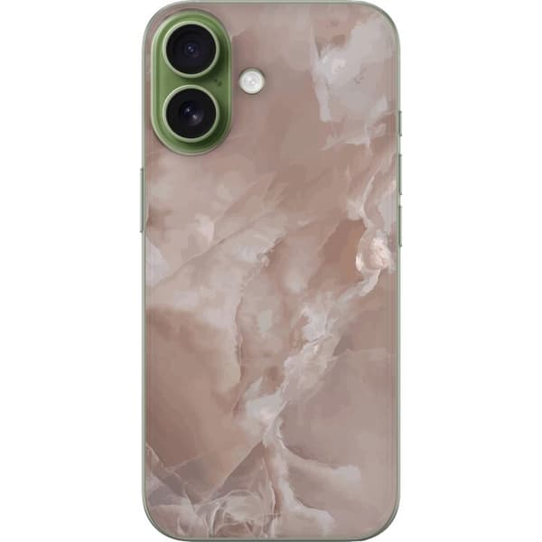 Kompatibelt Mobildeksel til Apple iPhone 17 Marmor Rosa