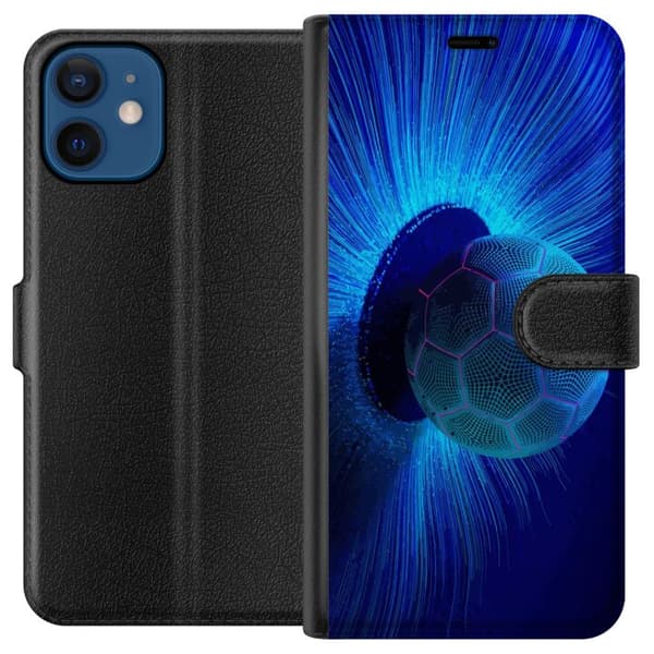 Kompatibelt Plånboksfodral till Apple iPhone 12 Fotboll