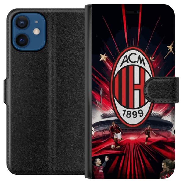 Kompatibelt Plånboksfodral till Apple iPhone 12 mini AC Milan