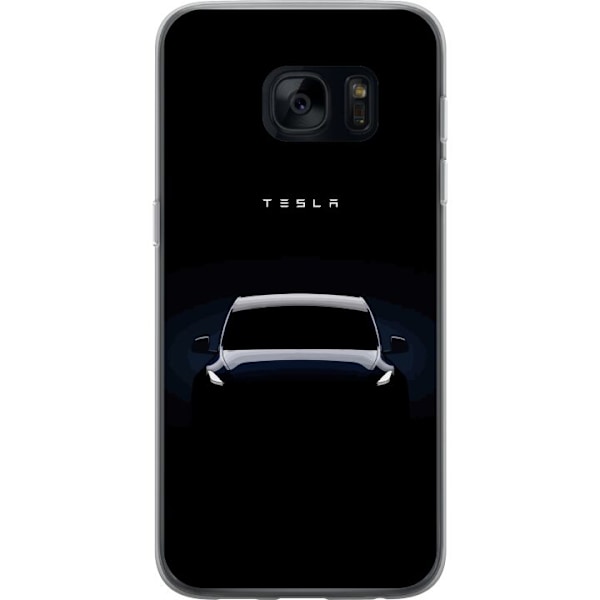 Samsung Galaxy S7 Gennemsigtig cover Tesla