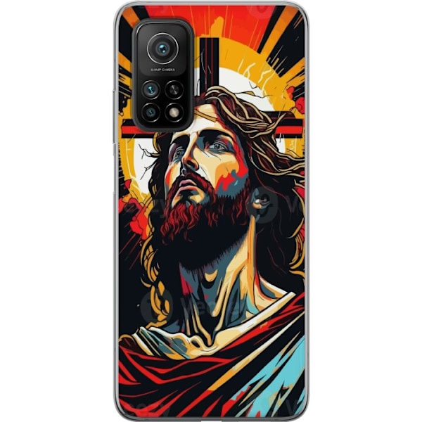 Xiaomi Mi 10T Pro 5G Läpinäkyvä kuori Jeesus ja Kortti - uskonnollinen motiivi syvällä symboliikalla