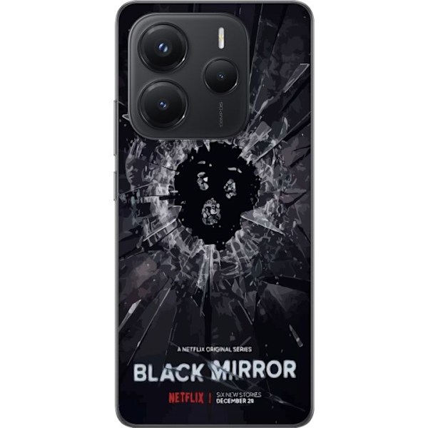 Xiaomi Redmi Note 14 Genomskinligt Skal Black Mirror Sci-Fi Ne