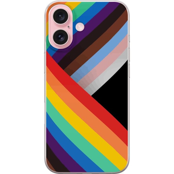 Apple iPhone 16 Genomskinligt Skal Apple Pride