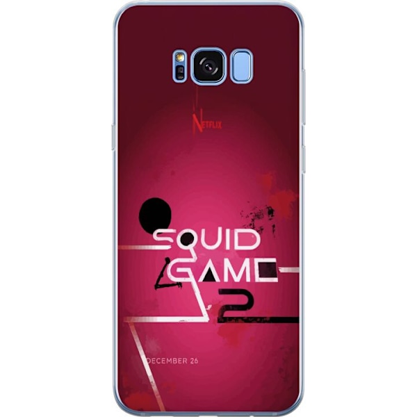 Samsung Galaxy S8 Gennemsigtig cover Squid Game 2 - Rød