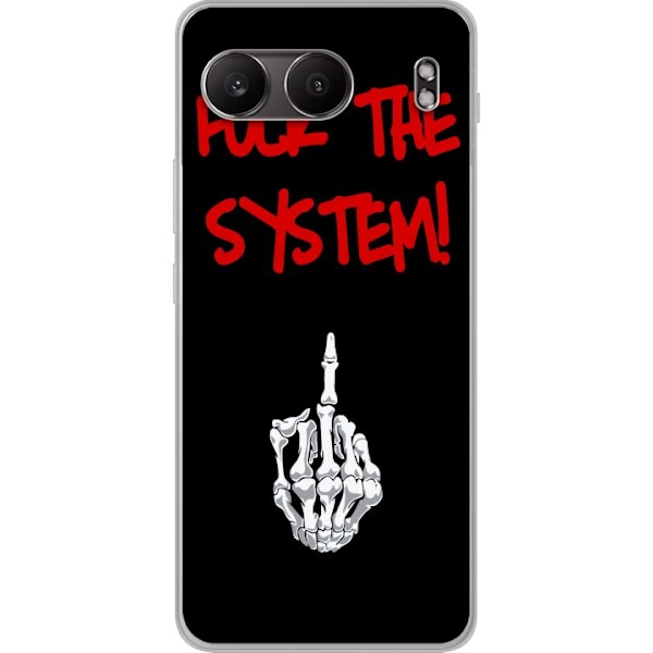 OnePlus Nord 4 Gennemsigtig cover Fuck System