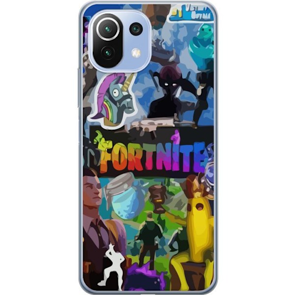 Xiaomi Mi 11 Lite Gennemsigtig cover Fortnite