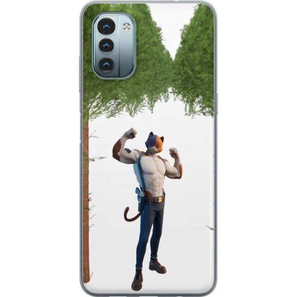 Nokia G11 Gennemsigtig cover Fortnite - Meowscles