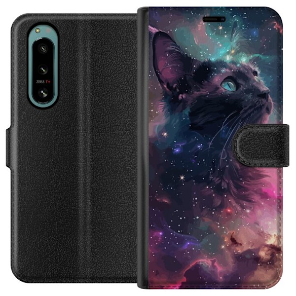 Sony Xperia 5 IV Plånboksfodral Katten i Galaxen