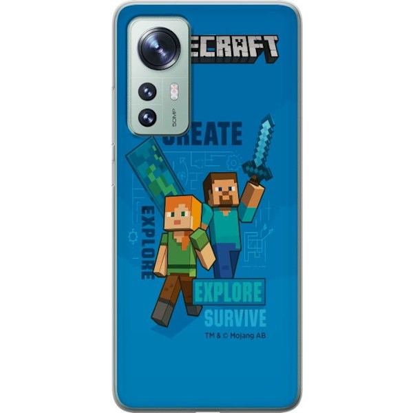Xiaomi 12 Gjennomsiktig deksel Minecraft Grotter