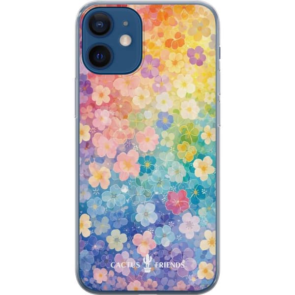 Kompatibel Mobilcover til Apple iPhone 12 mini Kaktus og venner – RainbowBloom