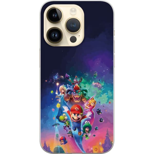 Kompatibelt Mobildeksel til Apple iPhone 15 Pro GSuper Mario flerfarget