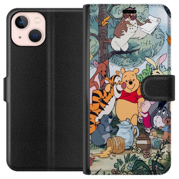 Kompatibel Tegnebogsetui til Apple iPhone 13 mini Nalle Puh og hans venner