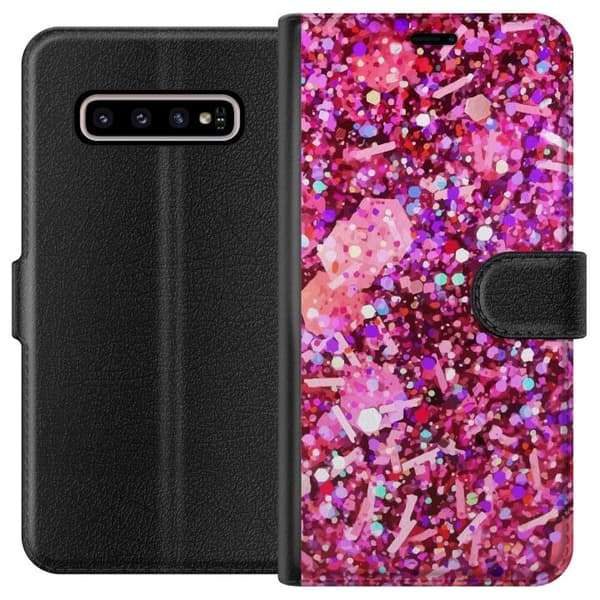 Kompatibelt Lommeboketui til Samsung Galaxy S10+ Glitre
