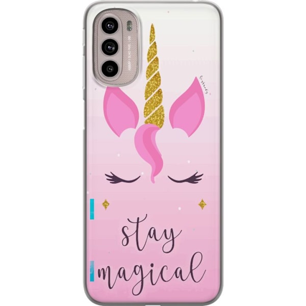 Motorola Moto G41 Genomskinligt Skal Unicorn Face