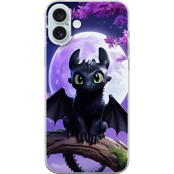 Apple iPhone 16 Plus Genomskinligt Skal Draktränaren How to Train Your Dragon