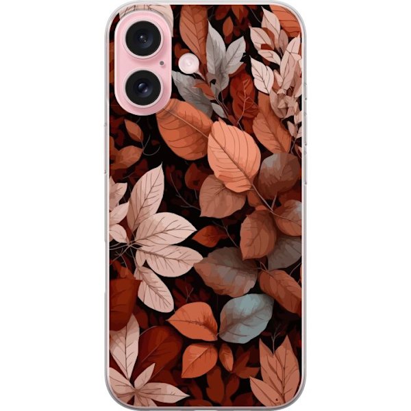 Apple iPhone 16 Läpinäkyvä kuori Syksy ja Lehdet