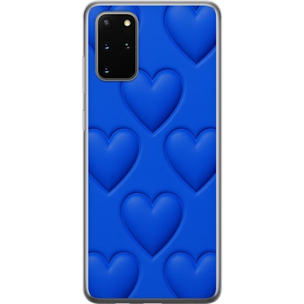 Samsung Galaxy S20+ Genomskinligt Skal Blue Hearts