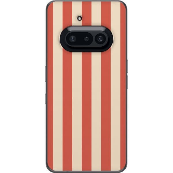 Kompatibelt Mobildeksel til Nothing Phone (3a) Korallfargede striper oransje