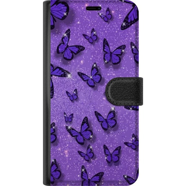 OnePlus 6 Lompakkokotelo Violetti Perhoset