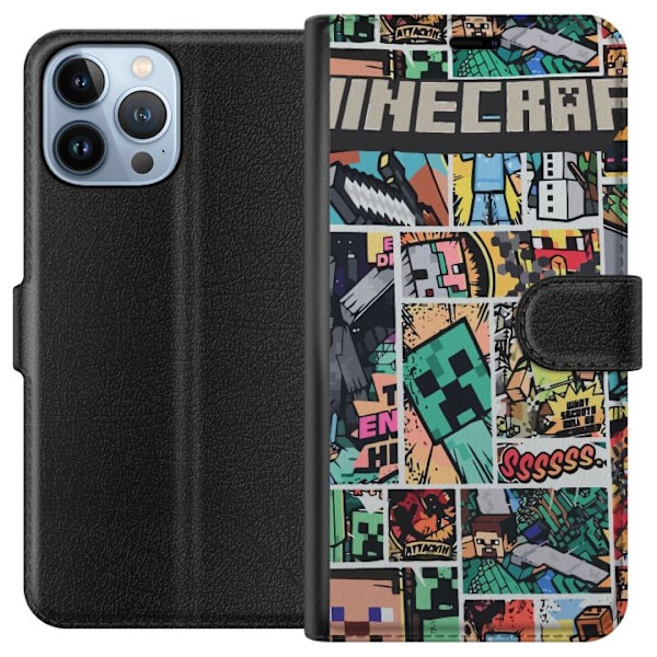 Apple iPhone 13 Pro Max Tegnebogsetui Minecraft Kunst