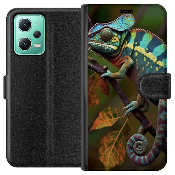 Xiaomi Redmi Note 12 Tegnebogsetui Edderkop Grafisk Streetwear Design Dyremønster Moderne Bylivsstil Populært Motiv Kreativ Kunst Trend