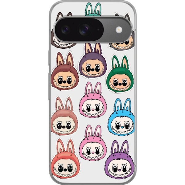 Google Pixel 9 Läpinäkyvä kuori Labubu Macaron Monster - S
