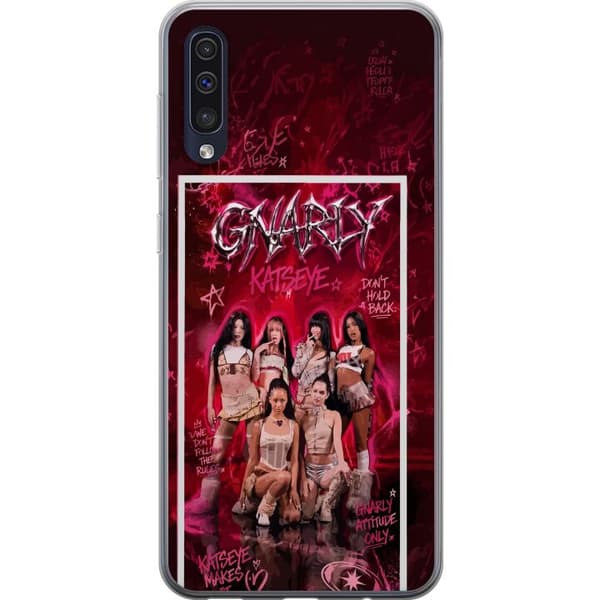 Kompatibelt Mobildeksel til Samsung Galaxy A50 KATSEYE rosa grafik rosa