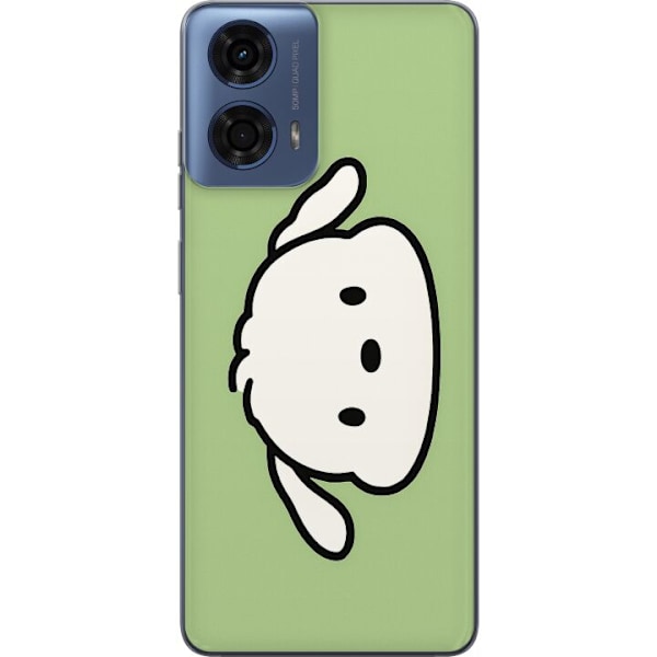 Motorola Moto G24 Gennemsigtig cover Snoopy Flip