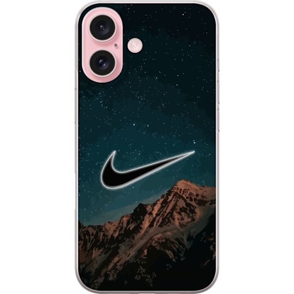 Apple iPhone 16 Läpinäkyvä kuori Nike