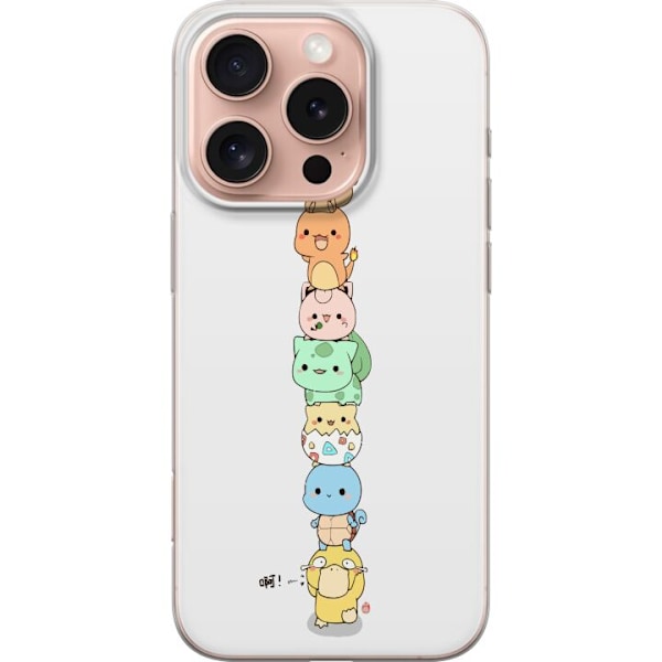 Apple iPhone 16 Pro Läpinäkyvä kuori Pokémon