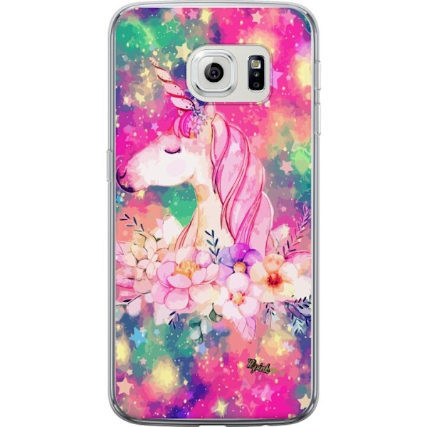Samsung Galaxy S6 edge Genomskinligt Skal Unicorn Enhörning