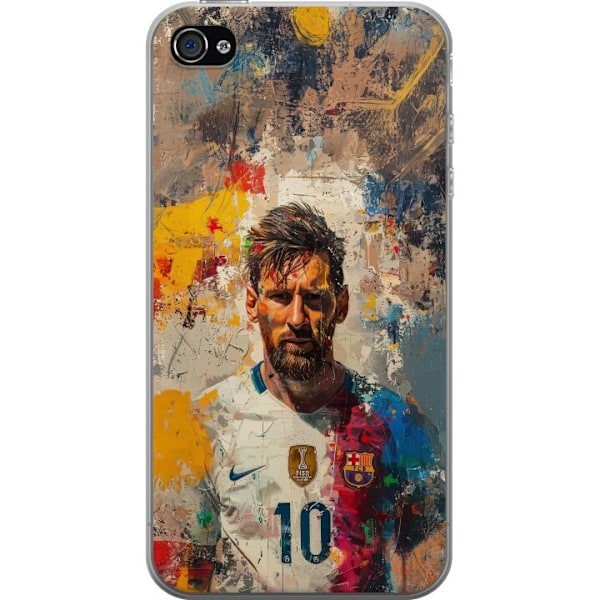 Apple iPhone 4s Gennemsigtig cover Messi Art