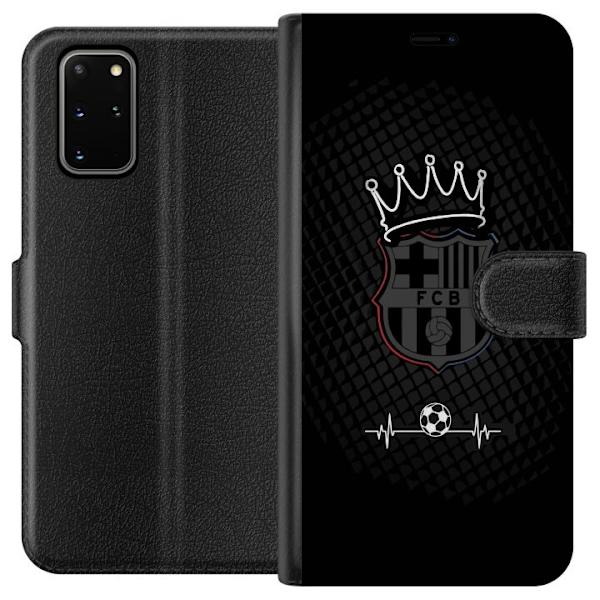 Samsung Galaxy S20+ Plånboksfodral FC Barcelona Emblem Fotboll Motiv Blå Röd Klubbmärke Katalonien La Liga Fans Populärt Ikoniskt