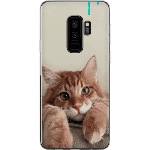 Samsung Galaxy S9+ Läpinäkyvä kuori Kissa