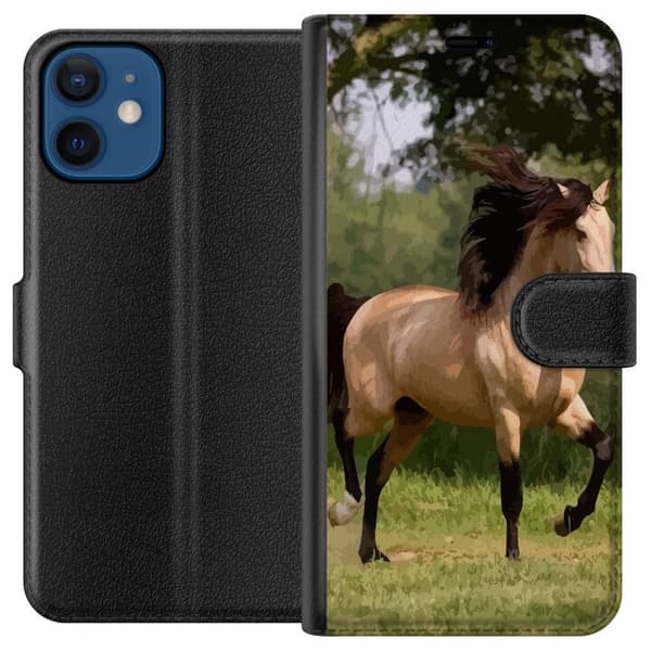 Kompatibelt Plånboksfodral till Apple iPhone 12 mini Häst