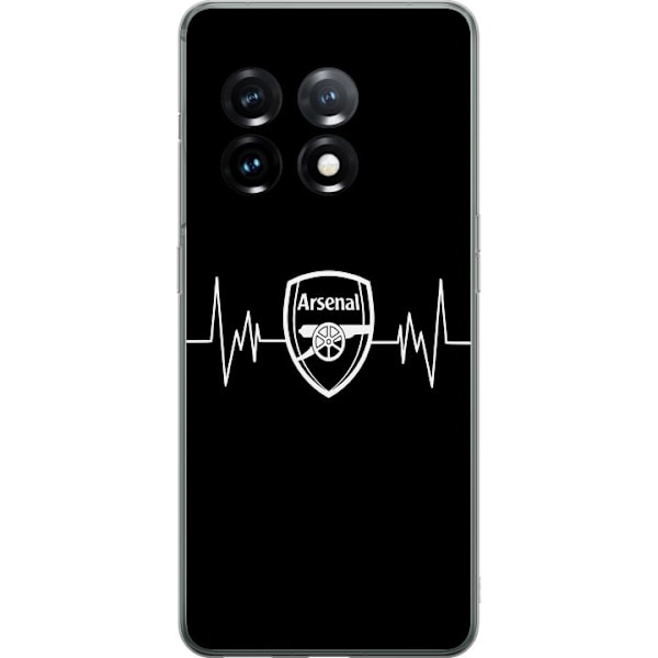 OnePlus 11 Läpinäkyvä kuori Arsenal