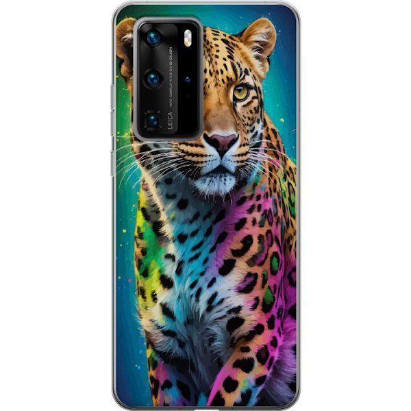 Huawei P40 Pro Gjennomsiktig deksel Leopard