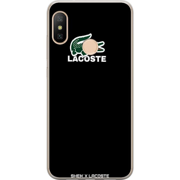 Xiaomi Redmi 6 Pro Gennemsigtig cover Lacoste