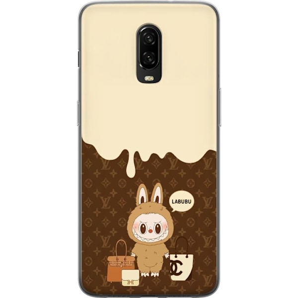 OnePlus 6T Läpinäkyvä kuori Labubu Blue Chill - Sinisen sävyt ja rauhallinen ilme