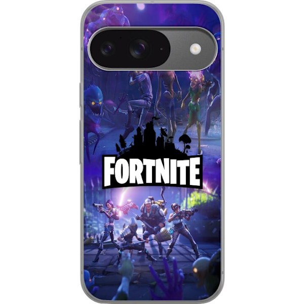 Google Pixel 9 Pro Läpinäkyvä kuori Fortnite