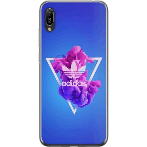 Huawei Y6 Pro (2019) Genomskinligt Skal Adidas-inspirerad blå
