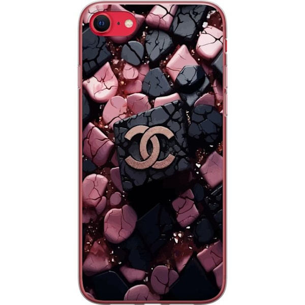 Apple iPhone SE (2020) Gennemsigtig cover Chanel Sort og Lyser