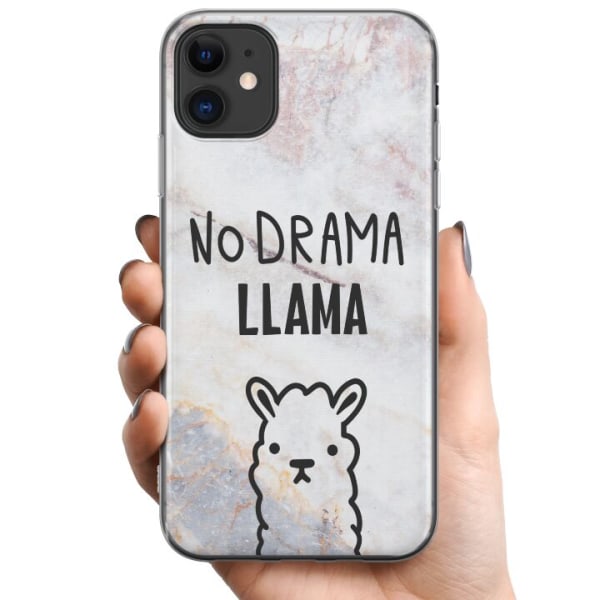 Apple iPhone 11 TPU Mobilcover Llama Marmor