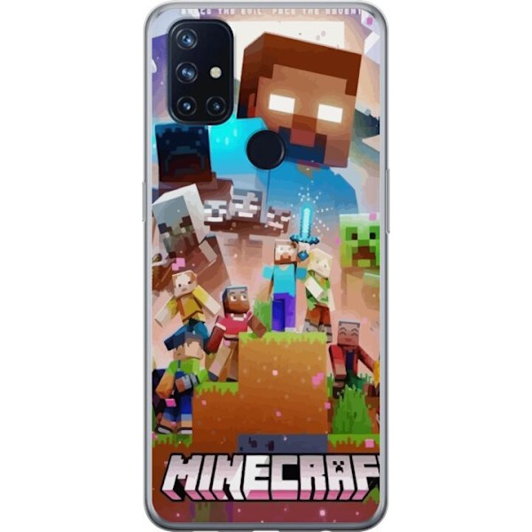 OnePlus Nord N10 5G Gjennomsiktig deksel Minecraft