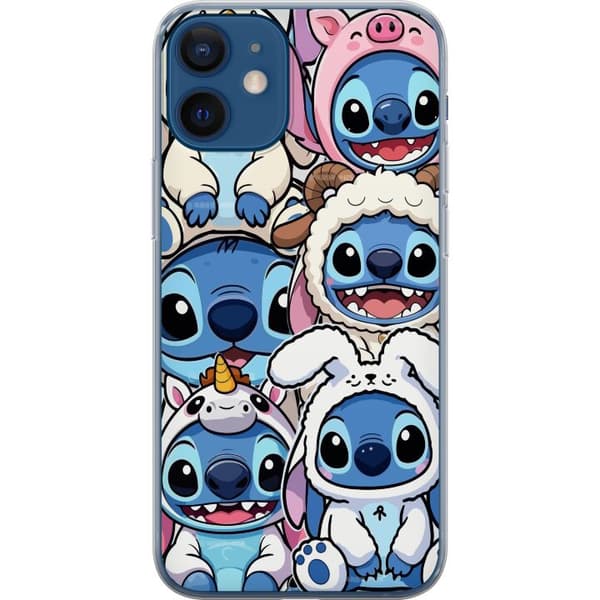 Kompatibelt Mobilskal till Apple iPhone 12 Stitch Disney Lilo Stitch blå alien söt figur