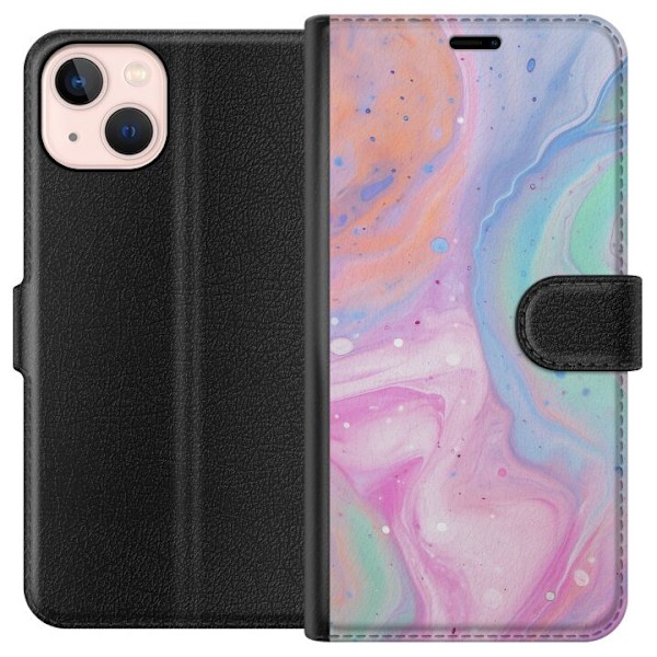 Apple iPhone 13 mini Plånboksfodral Pastellmarmor